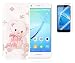 Produktbild Huawei nova(2016) Neu Design Hülle mit Panzerglas,ISENPENK Ultra Slim Silikon Soft TPU Cool Modisch Pattern Case,Schöne Einfache Outdoor Crystal Clear Transparent Wasserdicht Shockproof Anti Slip Stoßfest Protection Durchsichtig Handyhülle,Thin Silicon Cover Bumper Schutzhülle Tasche für Huawei nova(2016) 5.0Zoll[Bär]+Panzerglas/Schutzglas/Displayschutzfolie