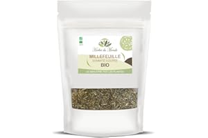 Herbes du Monde - Tisane Achillée Millefeuille BIO Sommité Coupée - Infusion Organic Détox/Digestive - Soulage les Menstrues - 1 sachet de 50g Certifiée AB