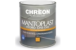 CHREON Mantoplast Hydro One-Day / BIANCO SAT. L.0.75 / finitura all'acqua per pavimentazioni in cemento, ceramica e klinker