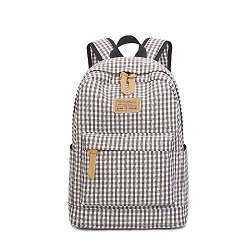 Korean Plaid Backpack Large Capacity School Backpacks