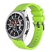 Produktbild Für Samsung Galaxy Watch 46mm Armband,Colorful Soft Silikon Ersatzband Verstellbares Schlaufe Uhrenarmband Sport Wristband Zubehör für Samsung Galaxy Watch 46mm (200mm Bandlänge, Grün)