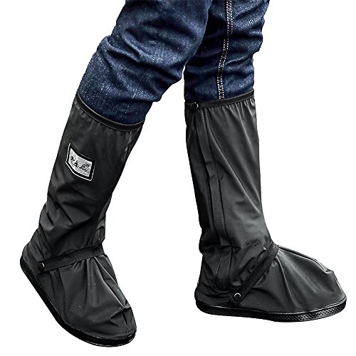 YAHUANG Regenüberschuhe Wasserdicht Schuhe 1 Paar, Outdoor Radsportschuhe Regendicht Rutschfestem Überschuhe optimal vor Nässe, Schnee und Matsch geschützt