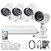Produktbild Zmodo 4 Kanal 1080p HDMI NVR Überwachungssystem mit 4 echten 720p HD sPoE Überwachungskameras indoor/outdoor, wetterfest, 500GB HDD