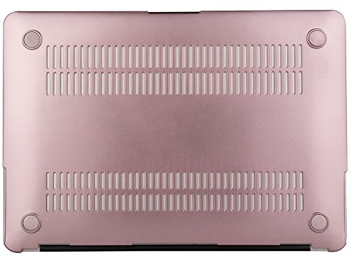 MOSISO Ultra Slim Plastik Hartschale Schutzhülle Snap Case für MacBook Air 13 Zoll (A1466 / A1369), Rose Gold - 7