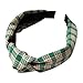 Price comparison product image Aiserkly Women Knot Fashion Hairbands Headbands Girl Plaid Print Wide Hair Band Hair Accessories