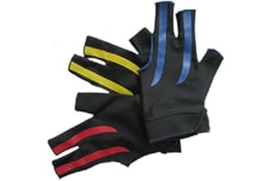 ZXJOY 3 Finger Billiards Gloves Snooker Pool Cue Shooters Men And Women For Left Hand，3 Pieces