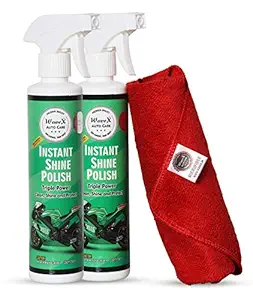 Wavex Instant Spray Polish (2Pcs,350ML Each) with Microfiber Towel 350gsm