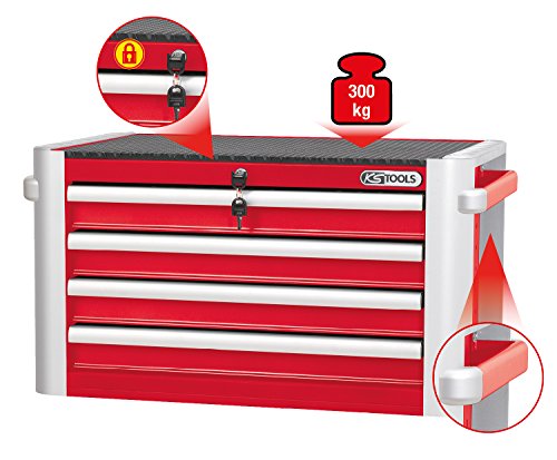 KS Tools ULTIMATEline Werkstattwagenaufsatz, rot / silber, 886.0014 - 2