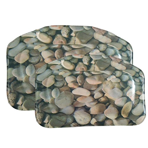 MagiDeal Badewannenkissen – Nackenkissen / Wannenkissen – Komfort Badekissen mit Saugnapf – Kopfsteinpflaster, 31x21cm - 5