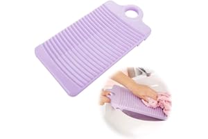 NUODWELL Planche à laver antidérapante à suspendre avec trépied fixe en plastique épais, Outil de nettoyage des vêtements