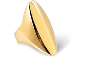 SINGULARU - Anello Hippie. Acciaio con Finitura Placcata Oro 18Kt e Motivo Boho. Gioielli per Donna. Misure 10 a 18