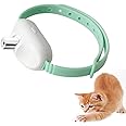 WOLMIK Cat Laser Collar - Rechargeable Laser Pointer Collar for Cats, Wearable Automatic Cat Laser Collar Toy for Kittens, Electric Cat Exercise Toys, Interactive Cat Training Toys for Indoor - Green