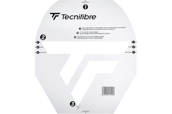 Tecnifibre Pochoir avec logo de raquette de tennis