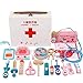 Produktbild QIDUll Hölzerner Arzt Set Spielzeug, Kinder Arzt Kit Hölzerne medizinische Kit Pretend Play Ärzte für Mädchen und Jungen