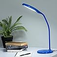 Wakefit Study Lamp | LED 7W Desk/Book Lamp with 5 Colour Modes | Wireless Charging with 3 Brightness Levels | Touch Control | Flexible Design | 1 Year Warranty (ABS, Blue)