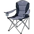 Vango Goliath X-Large Padded Camping Chair for Adults [Amazon Exclusive], Extra Wide Seat with Insulated Drinks Holder, Folding Garden Chair for Outdoors, Fishing, Beach
