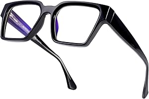 OKH TR90 Blaufilter Brille für Herren und Damen, ohne Sehstärke Gaming Computer Blaulichtfilter Brille, Anti-Augenermüdung und UV-Schutz