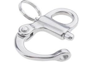 T TOOYFUL Mousqueton Pivotant à Emerillon, Maillons s en Acier Inoxydable Crochet à Largage pour Kayak Canot Yacht Bateaux, 35mm