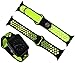 Produktbild Silikon Ersatz Sport Band Armband für Apple Watch iWatch Nike 38mm schwarz+Gelb