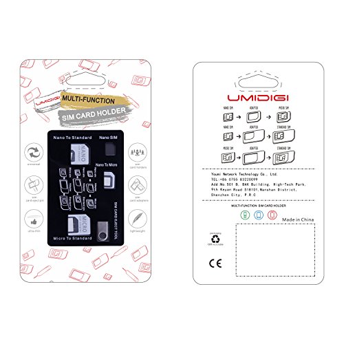 SIM Karten Adapter Kit UMIDIGI Nano / Micro / Standard /Eject Pin 4 in 1 Konverter für Smartphone iPhone Android Samsung Huawei und Andere - 7