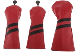 DEVOKO Amuzocity Juego de 3 Fundas Protectoras para Palo de Golf en Madera, Driver en Madera, Madera