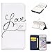 Produktbild KSHOP Case Cover für iphone 6 Plus / iphone 6S Plus Hülle PU Leder Ultradünn mit Standfunktion Schale Schutzhülle Bookstyle Handyhülle Brieftasche Taschen kratzfeste Stoßfest Magnetic schließt für iphone 6 Plus / iphone 6S Plus 5.5”Drucken Muster LOVE + Bleistift Touch schwarz