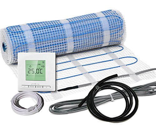 Komplett-Set elektrische Fußbodenheizung BZ-100 digital / 2,0 m² / 0,5 m x 4,0 m