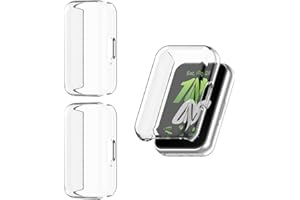 HOMTERN 3-Pack Cases Compatible with SAMSUNG Galaxy Fit 3,Flexible TPU Full Covered Shell Shockproof Scratch-Proof Screen Protector Case, 3 Pack Clear