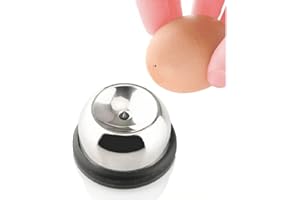 FGNUAY Pique-Oeuf Acier Inoxydable Argent,Perforateur d'oeufs pour obtenir de bons oeufs durs