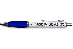 PEACHY ANTICS Rude Pens For Adults | Funny Boss Gifts Leaving Presents For Colleagues | Silly Ballpoint Pen Novelty Funky Stationery Quirky Gift Office Desk Accessories (Blue_PAP16)