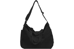 X SIM FITNESSX Unisex torba na ramię / torba na ramię ze sztruksu torebka lniana damska torba na zakupy modna torba materiałowa na co dzień/do biura/szkoły/podróży