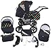Stroller - Pram Complete with Car Seat and Carrycot Bomo 3in1 set (V43)