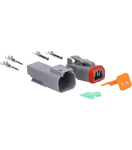 Connecteurs DT étanches 2 Broches - Lot De 10 Jeux (mâle/femelle) - Pour Voiture, Camion, Moto, Bateau - 2
