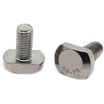Tornillo Deslizante Para Ranura En T M8 X 100mm - Cabeza Delgada, Acero Inoxidable, Para Trabajos En Madera.