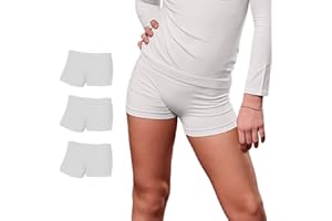 FOCENZA Culotte Bambina in Morbida Microfibra, Pantaloncini Ginnastica Artistica, Multipack da 3 Pezzi in Vari Colori, Made in Italy