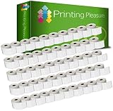 Printing Pleasure 50 x 99014 Etiketten Rollen kompatibel mit Dymo LabelWriter & Seiko | 54 mm x 101 mm | 220 Etiketten pro Rolle