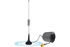AIGITAL SMA Antenna 4G LTE, 10dBi Omnidirezionale Antenna de rete con connettore SMA Male, Base Magnetica, per 3G/4G/5G/GSM/GPRS/LTE/Router 4G/ Tim Vodafone/Modem/Telecamera
