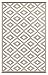 Produktbild Green Decore Outdoor-Teppich Nirvana, wendbar, leicht, Kunststoff, 90 x 150 cm, Taupe/Weiß