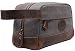 MSG Vintage Leather Canvas Travel Toiletry Bag Shaving Dopp Kit #A001 (Grey) RS.2789.00