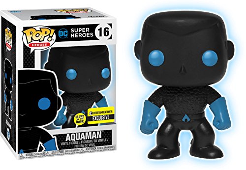 Funko Pop! Liga de la justicia del vinilo Aquaman Silhouette Glow in the Dark Exclusive