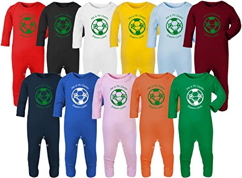 Hat-Trick Designs - Celtic Football Baby Romper Sleep Suit-0-3M-Pink-Me & My-Unisex Gift