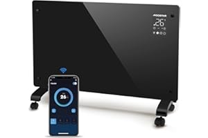 Aigostar Helen Smart - Termoconvettore Elettrico Portatile Basso Consumo da 1000W/2000W, 3 modalità, ECO, Termoregolabile, Touch Screen LED, Timer da 7gg*24H. Radiatore elettrico.