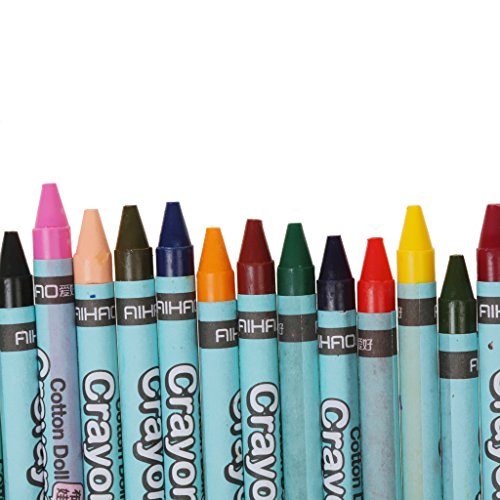 Gazechimp 24 Farben Wachsmaler Wachsmalstifte Wachsmalkreiden Crayon Set Kinder Geschenk - 4