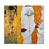 INKJET DE ALTA DEFINICIÓN: la pintura de lienzo de inyección de tinta en color puede tener en cuenta el efecto de decoración del hogar y el espíritu del cliente; el arte de lienzo con impresión perfecta puede ayudarlo a sentirse más tranquilo, claro y sensible a cosas realmente importantes.