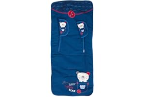 BABYLINE Colchoneta Bebé Silla + Cubrearneses Regalo, Hipersuave, Hipoalergénica, Tejido 3D Transpirable. (Teddy Bear)