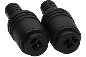 kenable 2-pins DIN-honkontakt Högtalare och HiFi-kontakt Skruvterminaler [2-pack]