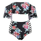 Mit 88% Nylon und 12% Elasthan Material Frauen Wegschulter Bikini, gut elastisch, leicht, weich, hautfreundlich, atmungsaktiv, strapazierf?hig und bequem zu tragen