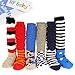 KF Baby Non-Skid Ruffle Calf Socks Value Pack [Set of 6 pairs], for Boys, 6 - 18 months