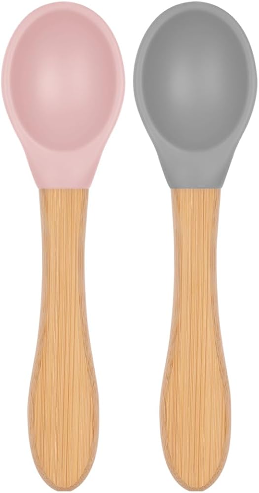 OiOi BASICS Mama Kaşığı Pinky Pink/Powder Grey
