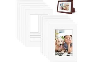 ADERTOS Picture Mounts, 12 PCS A3 White Picture Photo Mounts Mats Square Photo Frames Mounts Picture Frame Mat Board A3 Mount for A4 Picture Image Display Artwork or Paintings - Acid Free